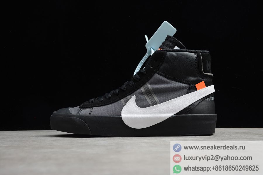 Nike Blazer Mid Off-White Grim Reaper AA3832-001 Black Unisex Shoes